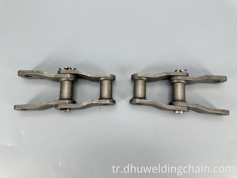 kaynaklı bükülmüş plaka zinciri welded bent plate chain